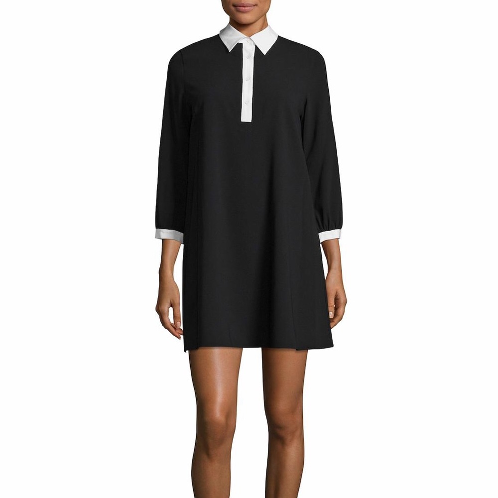 Alice & Olivia Collard Blouson Shirtdress